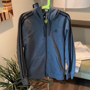 ADIDAS ESSENTIALS FLEECE 3-STRIPES FULL-ZIP HOODIE